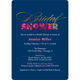 Navy Floral Bridal Shower Invitations Image 3 of 6